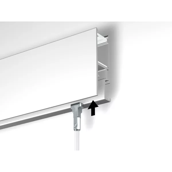 Newly R35 led rail + difuser 200 cm Newly 8 - Cimaise Tableau 