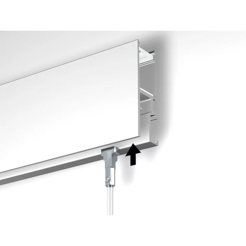 Nouvelle Rail led R35 + diffuseur 200 cm Nouvelle 8 - Cimaise Tableau
