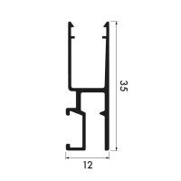 Newly R35 led binario + diffusore 200 cm Newly 16 - Cimaise Tableau