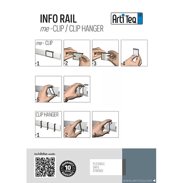 Cimaise INFORAIL (MATÉRIEL DE FIXATION ET EMBOUTS DE RAIL INCLUS ARTI TEQ 15 - Cimaise Tableau 