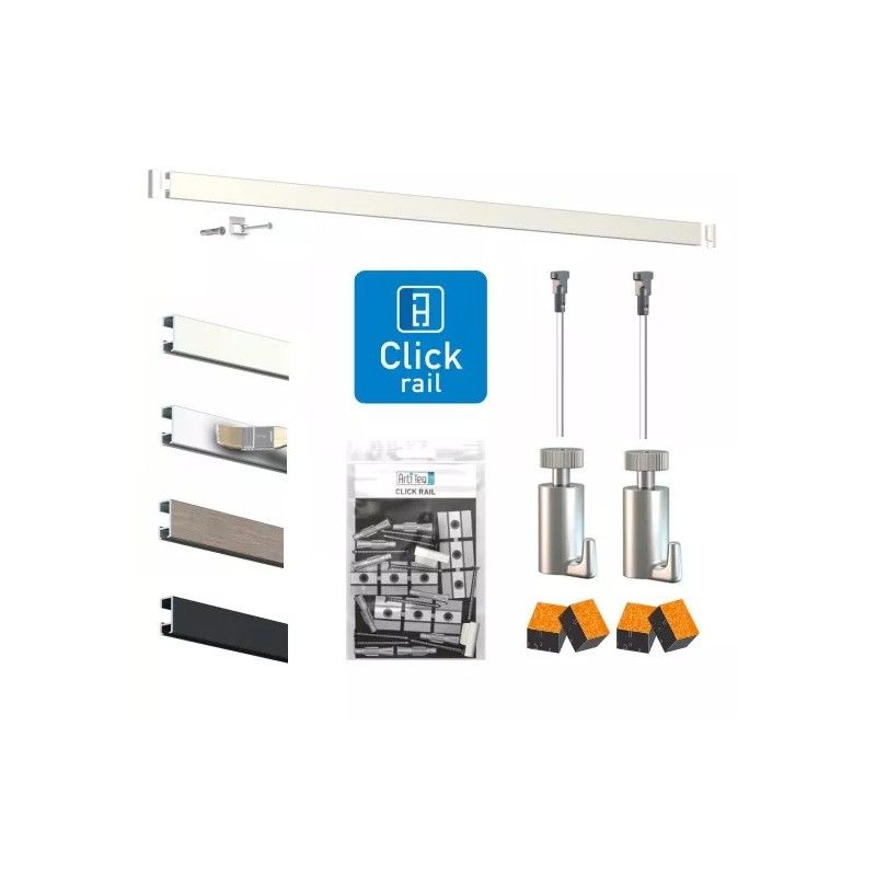 Pack cimaise click rail artiteq PREMIUM Cimaise Tableau 1 - Cimaise Tableau 