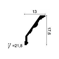 C219 ORAC Corniche Purotouch L200 x H17,6 x L13 cm ORAC DECOR 2 - Cimaise Tableau 