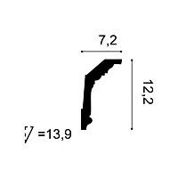 C304 ORAC Cornice Purotouch L200 x H12,2 x L7,2 cm ORAC DECOR 2 - Cimasa per Quadro