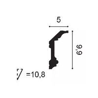 C321F ORAC conector flexible Flexible L200 x H9,9 x L5 cm ORAC DECOR 2 - Cimaise Tableau 