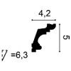 C322 ORAC Corniche Purotouch L200 x H5 x L4,2 cm ORAC DECOR 2 - Cimaise Tableau 