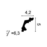 C322 ORAC Cornice Purotouch L200 x H5 x L4,2 cm ORAC DECOR 2 - Cimasa Quadro