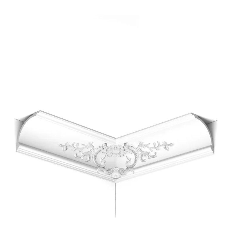 C338B ORAC Cornice Purotouch L200 x H18,2 x L18,2 cm ORAC DECOR 1 - Cimasa per Quadri