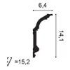 C339 ORAC Cornice Purotouch L200 x H14,1 x L6,4 cm C339 ORAC Cornice Purotouch L200 x H14,1 x L6,4 cm ORAC DECOR 2 - Cimaise Tab