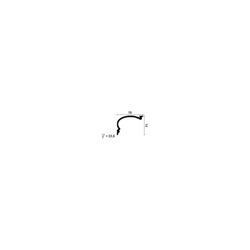 C342 ORAC Corniche Purotouch L200 x H14 x L19 cm ORAC DECOR 2 - Cimaise Tableau 