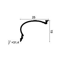 C343 ORAC Cornice Purotouch L200 x H19 x L25 cm ORAC DECOR 1 - Cornice per Quadri