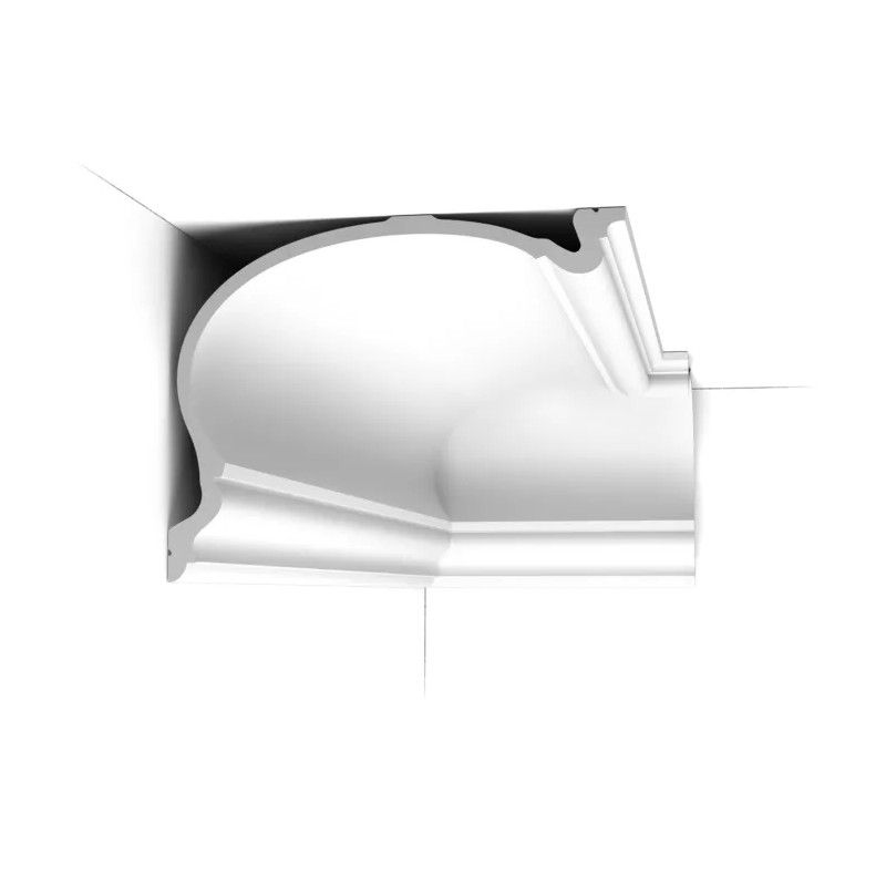 C344 ORAC Cornice Purotouch L200 x H27,3 x L35 cm ORAC DECOR 2 - Cornice da Tavolo