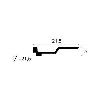 C354 ORAC Gesims Purotouch L200 x H4 x B21,5 cm ORAC DECOR 2 - Cimaise Tableau