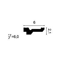 C360 ORAC Cornice Purotouch L200 x H2,1 x L6 cm ORAC DECOR 2 - Cimasa per Quadri