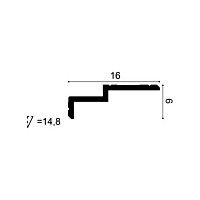 C391 ORAC Cornice Purotouch L200 x H6 x L16 cm ORAC DECOR 1 - Cornice Quadro