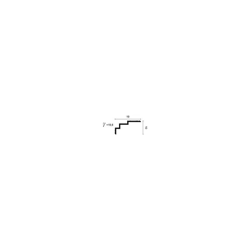 C392 ORAC Gesims Purotouch L200 x H19 x B10 cm ORAC DECOR 3 - Cimaise Tableau 