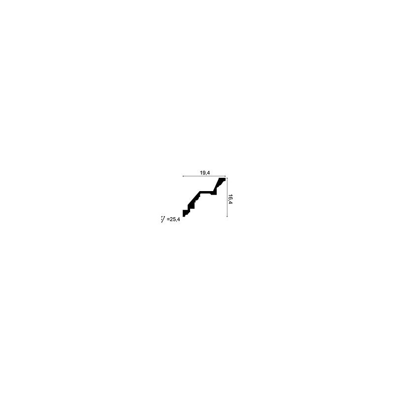 C422 ORAC Corniche Purotouch L200 x H16.4 x L19.4 cm ORAC DECOR 2 - Cimaise Tableau 