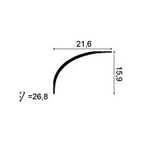C990 ORAC Corniche Purotouch L200 x H15.9 x L21,6 cm ORAC DECOR 2 - Cimaise Tableau 