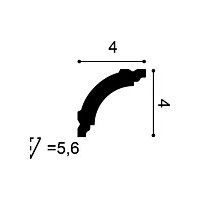 CB510N ORAC Cornice ungrundiert Durofoam L200 x H4 x B4 cm ORAC DECOR 2 - Cimaise Tableau