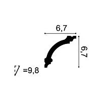 CB511N ORAC Corniche unprimed Durofoam L200 x H6,7 x L6,7 cm ORAC DECOR 2 - Cimaise Tableau 