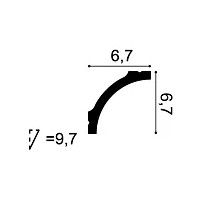 CB522N ORAC Cornice non verniciata Durofoam L200 x H6,7 x L6,7 cm ORAC DECOR 2 - Cornice per quadro