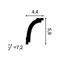 CB523N ORAC Cornice non preparata Durofoam L200 x H5,9 x L4,4 cm ORAC DECOR 2 - Cornice per quadri