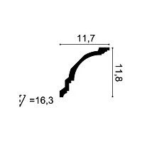CX106 ORAC Cornice Durofoam L200 x H11,8 x L11,7 cm ORAC DECOR 2 - Cimasa per quadri