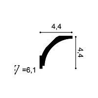 CX109F ORAC Cornice flessibile Durofoam L200 x H4,4 x L4,4 cm ORAC DECOR 2 - Cimaise Tableau 