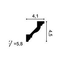 CX110F ORAC Cornice flexible Durofoam L200 x H4,5 x L4,1 cm ORAC DECOR 2 - Cimaise Tableau