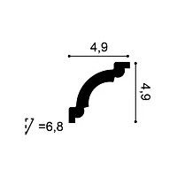 CX124F ORAC Cornice flexible Durofoam L200 x H4.9 x L4.9 cm ORAC DECOR 2 - Cimaise Tableau 