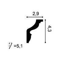 CX148 ORAC Corniche Durofoam L200 x H4,3 x L2,9 cm ORAC DECOR 2 - Cimaise Tableau 