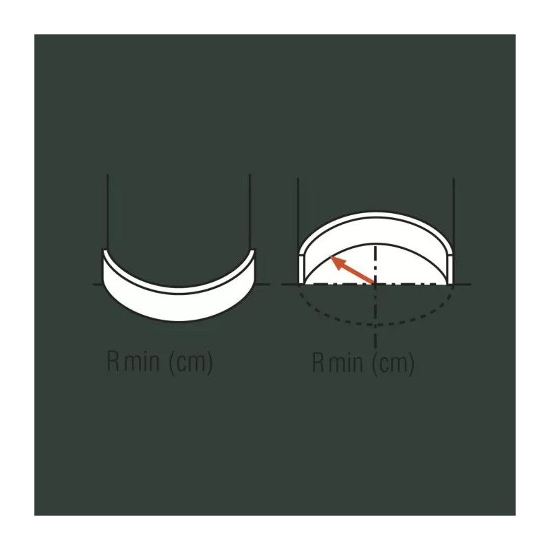 CX190F ORAC Flexibles Gesims aus Durofoum L200 x H2 x B3 cm ORAC DECOR 3 - Cimaise Tableau