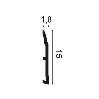 SX104 ORAC Plinthe Duropolymer L200 x H14,8 x L1,7 cm ORAC DECOR 2 - Cimaise Tableau