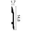 SX104F ORAC Flex Plinth Flex L200 x H14.8 x L1,7 cm ORAC DECOR 2 - Cimaise Tableau 