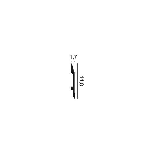 SX104F ORAC Plinthe flexible Flex L200 x H14,8 x L1,7 cm ORAC DECOR 2 - Cimaise Tableau