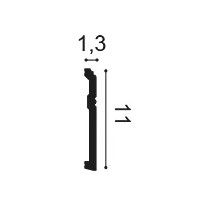 SX105 ORAC Plinthe Duropolymer L200 x H11 x L1,3 cm ORAC DECOR 2 - Cimaise Tableau