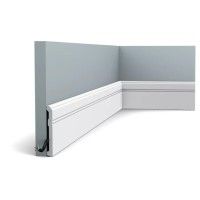 SX105 ORAC Battiscopa Duropolymer L200 x H11 x L1,3 cm ORAC DECOR 3 - Cornice da Tavolo