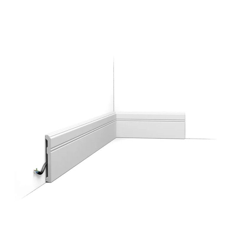 SX105 ORAC Battiscopa Duropolymer L200 x H11 x L1,3 cm ORAC DECOR 1 - Cornice Quadro