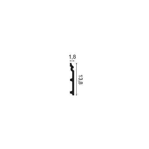 SX118 ORAC Plinthe Duropolymer L200 x H13,8 x L1,8 cm ORAC DECOR 2 - Cimaise Tableau