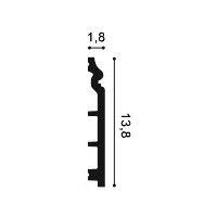 SX118F ORAC Plinthe flexible Flex L200 x H13,8 x L1,8 cm ORAC DECOR 2 - Cimaise Tableau