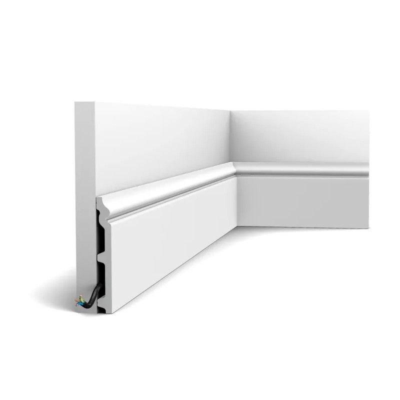 SX118-RAL9003 Plinth Duropolymer L200 x H13.8 x L1,8 cm ORAC DECOR 4 - Cimaise Tableau 