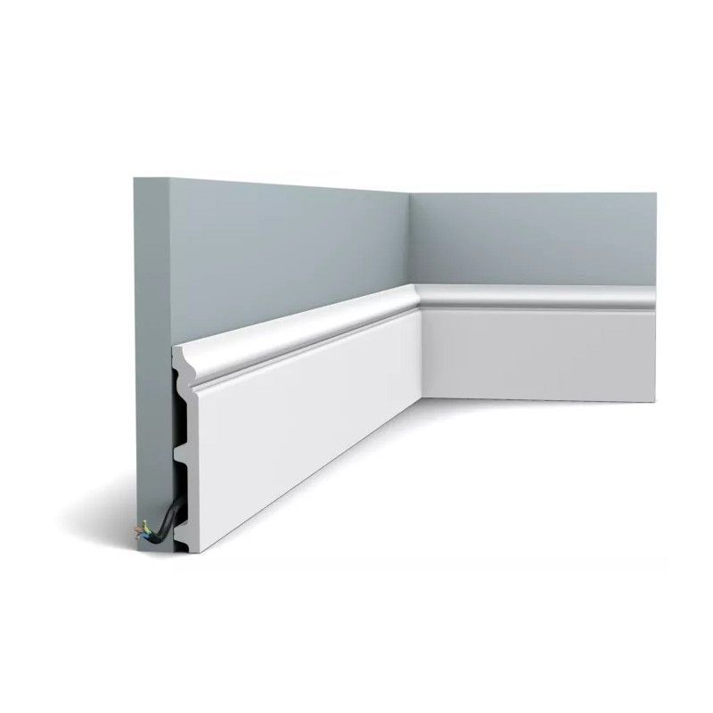 SX118-RAL9003 Plinth Duropolymer L200 x H13.8 x L1,8 cm ORAC DECOR 3 - Cimaise Tableau 