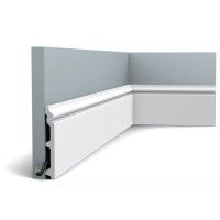 SX118-RAL9003 ORAC Plinthe Duropolymer L200 x H13,8 x L1,8 cm ORAC DECOR 3 - Cimaise Tableau