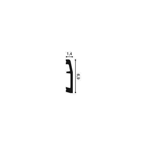 SX125 ORAC Plinthe Duropolymer L200 x H6,9 x L1,4 cm ORAC DECOR 2 - Cimaise Tableau