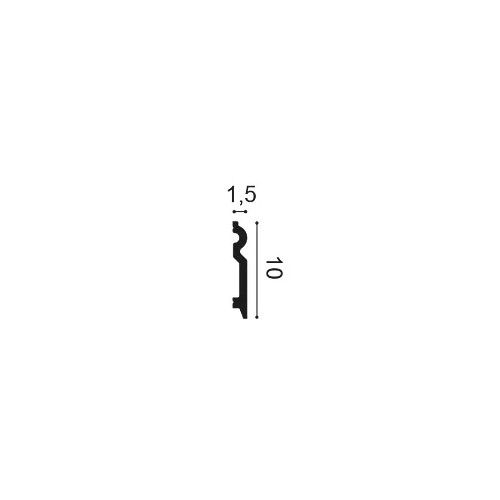 SX137 ORAC Duropolymer Plinth L200 x H9.9 x L1.5 cm ORAC DECOR 2 - Cimaise Tableau
