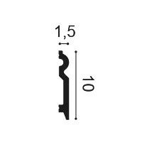 SX137 ORAC Plinthe Duropolymer L200 x H9,9 x L1,5 cm ORAC DECOR 2 - Cimaise Tableau