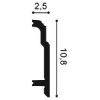 SX155F ORAC Plinthe flexible Flex L200 x H10,8 x L2,5 cm ORAC DECOR 2 - Cimaise Tableau 