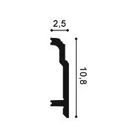 SX155F ORAC Flexibler Sockel Flex L200 x H10.8 x L2.5 cm ORAC DECOR 2 - Cimaise Tableau