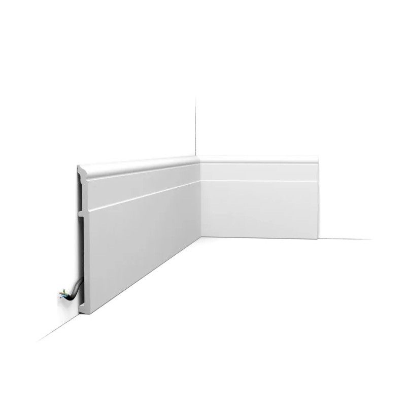 Zócalo de duropolímero ORAC SX156 L200 x H20,2 x W1,6 cm ORAC DECOR 1 - Cimaise Tableau 