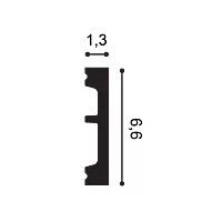 SX157 ORAC Plinthe Duropolymer L200 x H6,6 x L1,3 cm ORAC DECOR 2 - Cimaise Tableau