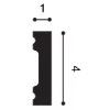 SX162F ORAC Flexibel Plinth Flex L200 x H4 x L1 cm ORAC DECOR 2 - Cimaise Tableau 